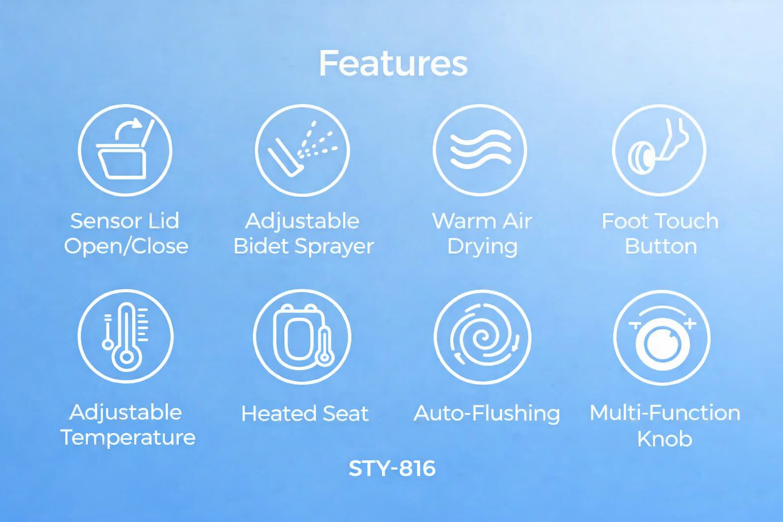 COSTA COMFORT SMART TOILET - (STY-816)